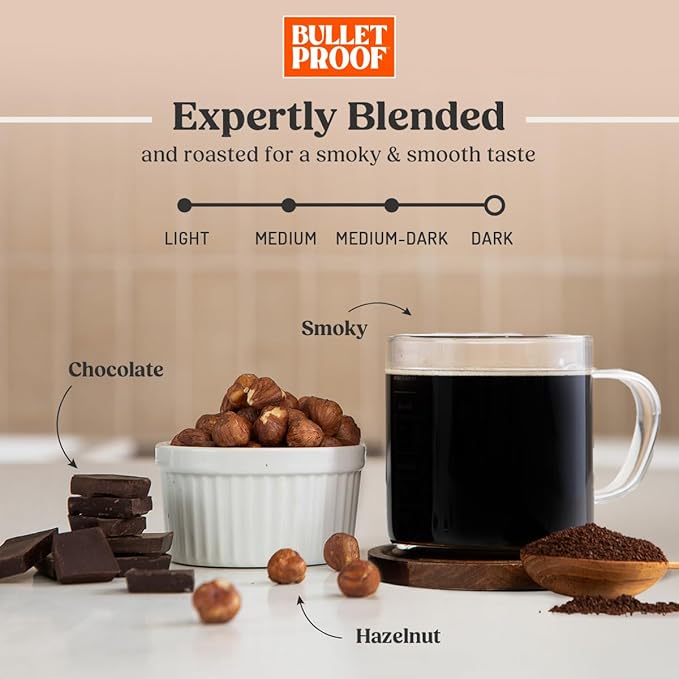 Bulletproof French Kick Dark Roast Whole Bean Coffee 12 Ounces Clean Coffee Tested for Toxins Packaging May Vary (Pack of 2)