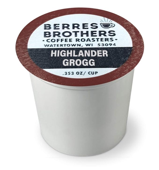 Berres Brothers Highlander Grogg Flavored Coffee - 72 LOOSE Count Single Serve Pods for Keurig K-Cup Makers - Medium Roast Caffeinated