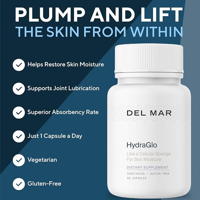 Del Mar Labs - CeraLift - 30 Day Supply - Doctor Formulated - For Reduction in Appearance of Fine Lines and Wrinkles - Anti-Aging Ceramides and Antioxidants - Vegetarian Capsules