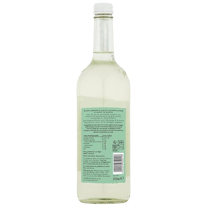 Belvoir Fruit Farms Belvoir Cucumber &amp Mint Presse 75cl (Pack of 6)