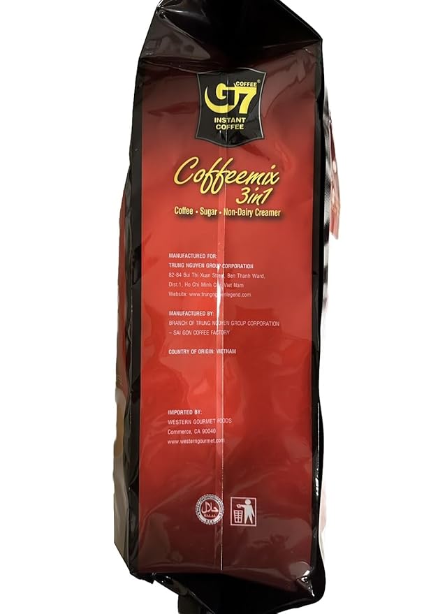 G7 Instant Coffee 3-In-1 Trung Nguyen - 120 packs - .56oz/pack