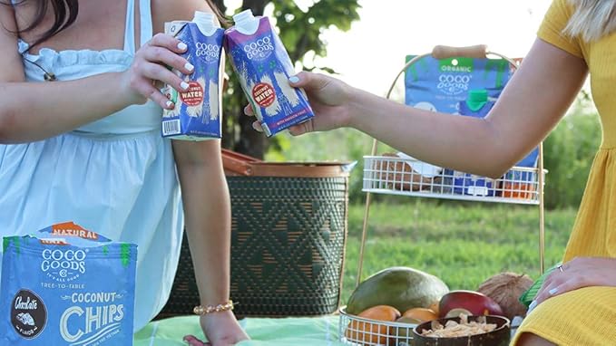 CocoGoodsCo Vietnam Single-Origin 100% Natural Coconut Water Non-GMO Never from Concentrate (16.9 fl. oz 12 pack)