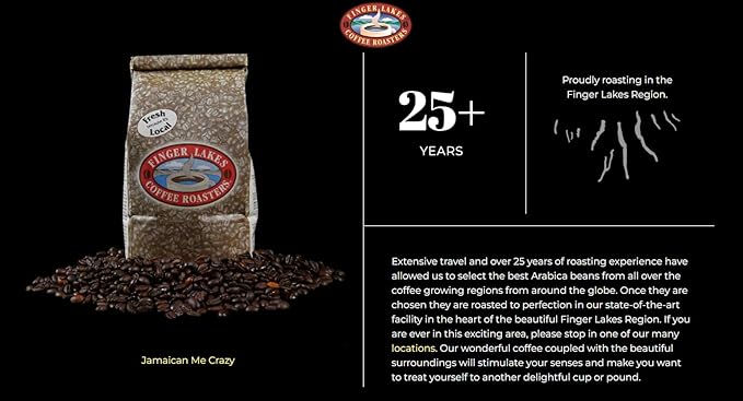 Finger Lakes Coffee Roasters Flavored Ground Coffee – (12 oz Bags) – Medium Dark or Light Roast – Small-Batch Artisan Blends Since 1996 – Freshly Roasted Gourmet Coffee (2 Bags Sumatra Mandheling)