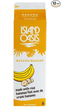 Island Oasis Banana Frozen Beverage Mix 32 Fluid Ounce -- 12 per case.
