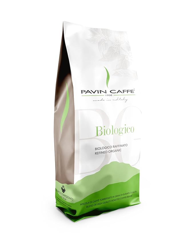Italian Espresso Coffee Beans – Dark Roast Biologico Pavin Caffè 1kg