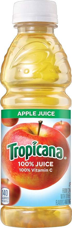 Tropicana 57178 100% Juice Apple 10oz Bottle 24/Carton (packaging may vary)