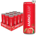 RSP NUTRITION AminoLean Energy Drink – Sugar Free Amino Energy with Natural Caffeine and Vegan Amino Acids for No Jitters Tingles or Crash Strawberry Watermelon (Pack of 12)