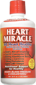 Century Systems - Heart Miracle Nutritional Supplement for Blood Pressure Cholesterol and Cardiovascular Support 32 Ounce Liquid 16-32 Servings