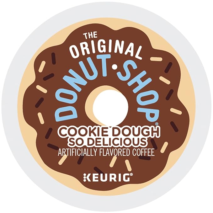 The Original Donut Shop Cookie Dough So Delicious Keurig Single Serve K-Cup Pods Flavored Coffee 96 Count