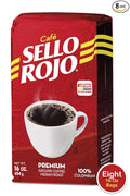 Sello Rojo Tradicional Medium Roast Ground Coffee Bag 16 oz Pack of 8