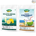 Yeshvi NATURAL Mojito Drink Powder &amp Tender Coconut Water Powder Combo Pack Instant Drink for Daily Easy to Make Beverage 200gm
