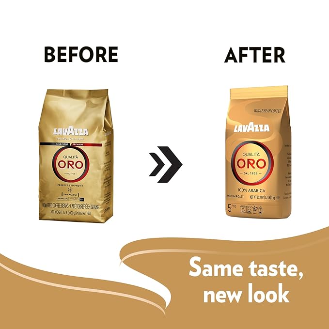 Lavazza QualitÃ Oro Whole Bean Blend Medium Roast 2.2 Pound (Pack of 1) 100% Arabica Central America &amp African highland origins Fruity &amp Aromatic