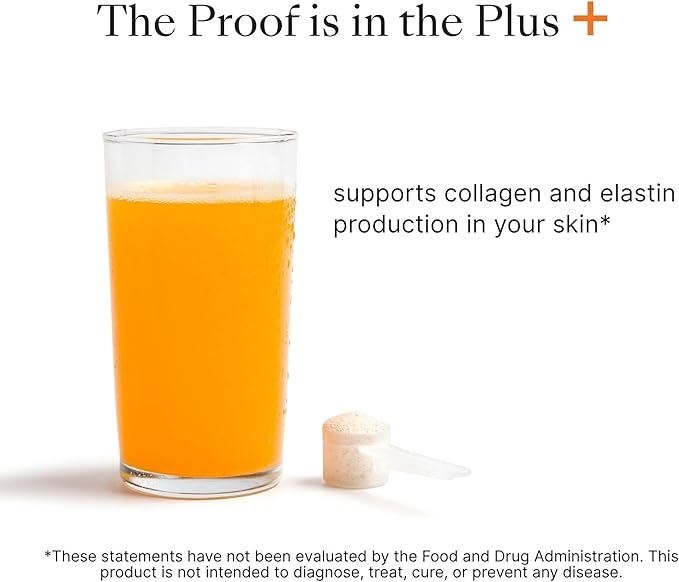 Nu Skin Collagen+ Powder Mix-in | Citrus-Flavored Collagen Peptides with Lutein &amp Acerola Cherry | Supports Skin Elasticity Tone &amp Texture | 30 Servings