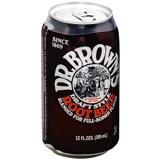 Dr. Browns Soda Root Beer 12 oz can (Pack of 18 Total 216 Oz)