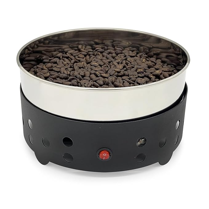 Fresh Roast Coffee Roaster Bundle SR540 Glass Extension Tube Coffee Bean Cooler (2 Lbs) Sample Packs of Green Beans (2-pack) Sample trays Chaff Brush