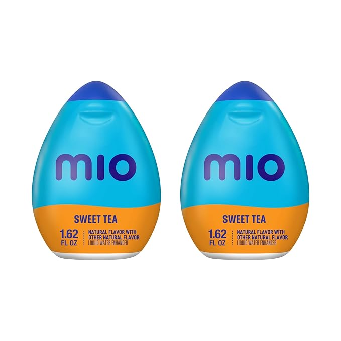 MiO Liquid Water Enhancer - makes 24 servings + Vitamins 1.62 oz each (Sweet Tea Pack of 2)