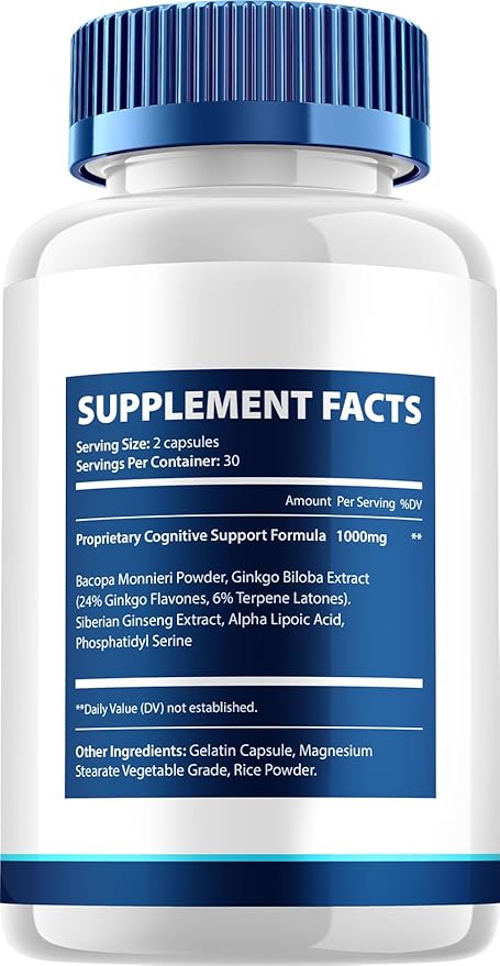 Memo Genesis Supplement Capsules – MemoGenesis Natural Blend Formula Focus Memory Support and Reviews (3 Pack – 180 Capsules)