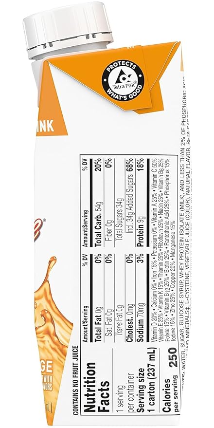Boost Breeze Nutritional Drink Orange 8 Fl Oz (Pack of 6)