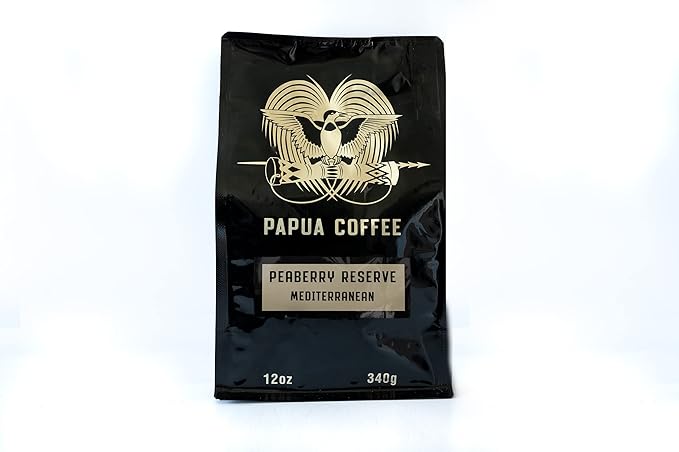 Papua Peaberry Mediterranean Grind Coffee (12oz)