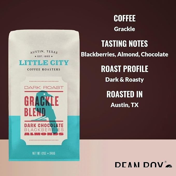Grackle - Roasted by Little City Coffee Roasters - Whole Bean Coffee - 5 Pound Bag