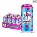 NO CAP! Next Gen Soda Pop with Zero Sugar Zero Calories and Electrolytes for Hydration Naturally Flavored Caffeine-Free Soda Vegan &amp Gluten-Free 16 oz Cans (Bussin Berry)
