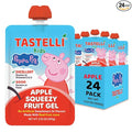 Tastelli Peppa Pig Kids Squeezy Fruit Gel – Apple Flavor – No Artificial Sweeteners or Flavors Made with Real Fruit Juice Fiber-Rich Prebiotic Gut Support Vitamins C &amp D Vegan Gluten-Free - 2