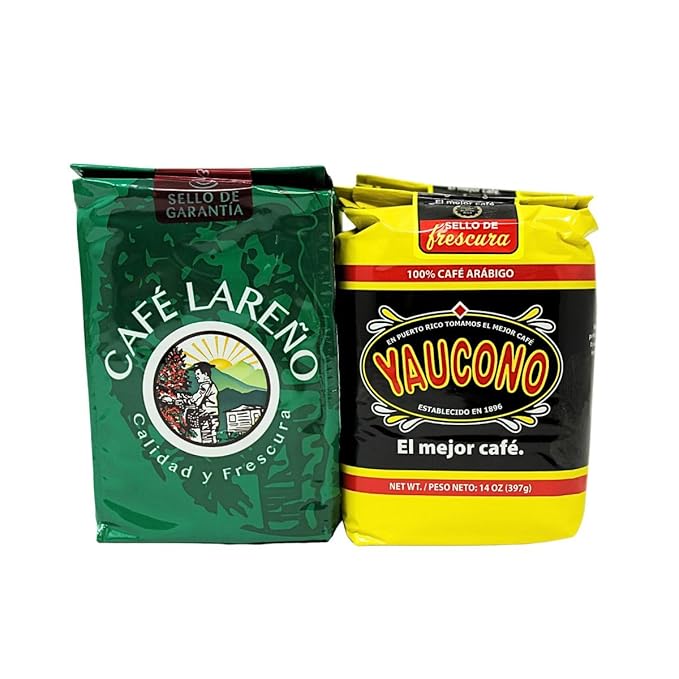 Best Seller's Puerto Rican Coffee Pack - 2 pk of Cafe Yaucono 14oz &amp 2 pk of Cafe Lareño 14oz