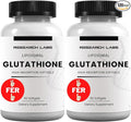Research Labs Liposomal Glutathione Supplement w/Gluta-IV™ 100x Enhanced Absorption Over Powder Glutathione. 2 Fer 1 Ad 120 Total Liposomal Softgels
