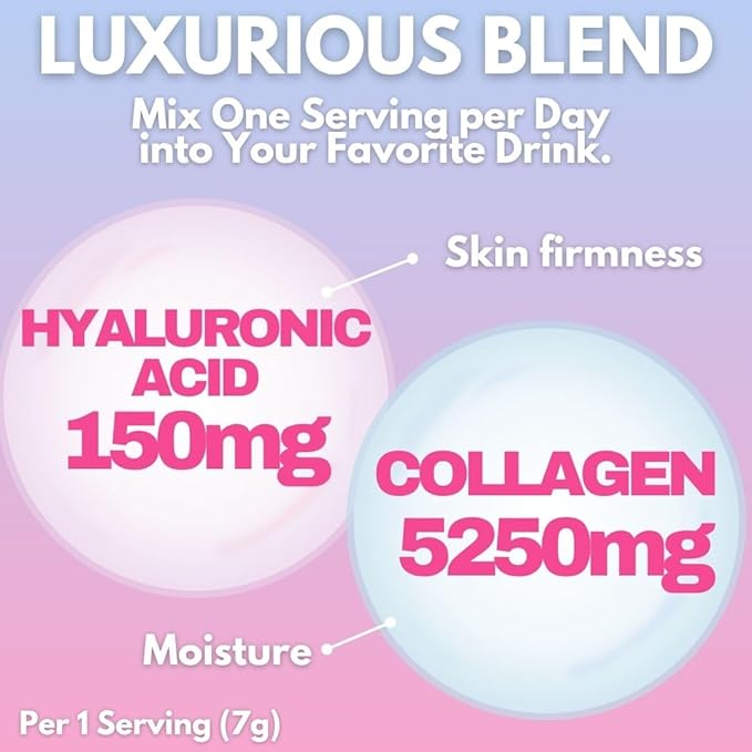 FINE JAPAN Premium Marine Collagen Powder with Hyaluronic Acid CoQ10 &amp Elastin - Non-GMO - 30 Servings (196g / 6.9oz)