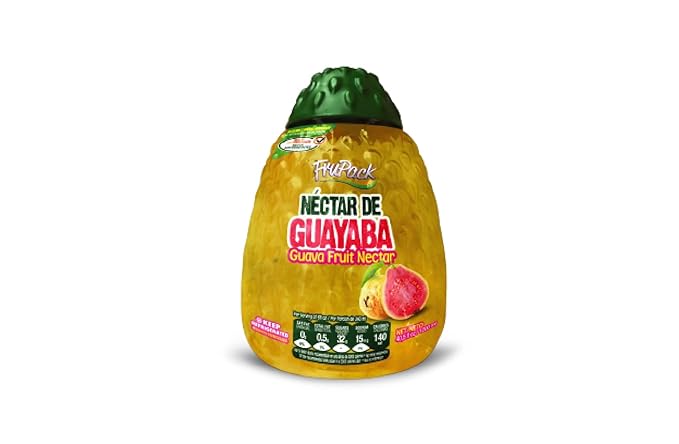 Guava Nectar Juice 100% Real Fruit Flavor Vitamin C Rich No Fat 40.5 fl oz (1200 mL) FruPack