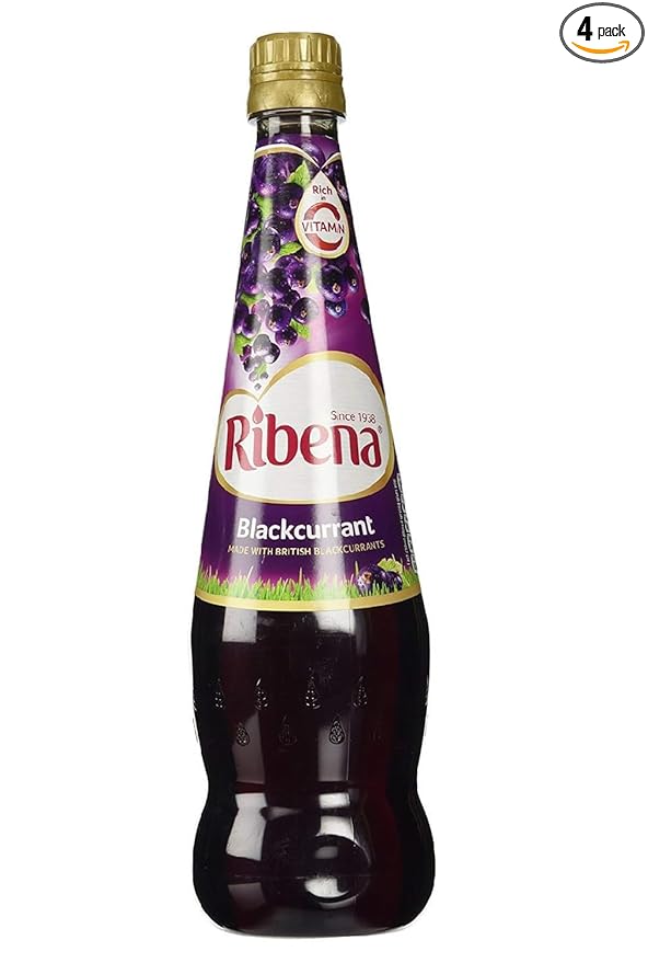 Ribena Original Blackcurrant Drink 850 ml Bottles (Pack of 4)