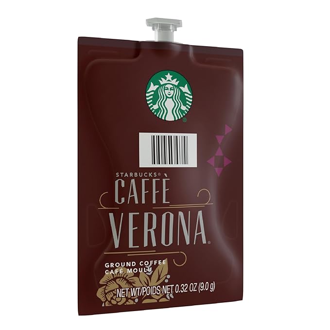 Starbucks Caffé Verona Dark Roast Coffee Fresh Pack for Flavia Brewers (Pack of 76 Fresh Packs)