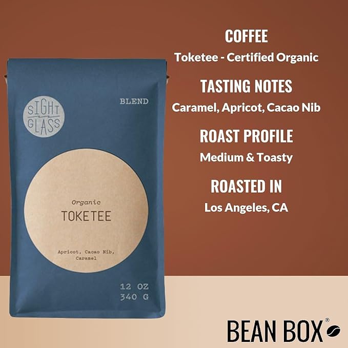 Toketee - Certified Organic - Roasted by Sightglass Coffee - Whole Bean Coffee - 12 Ounce Bag