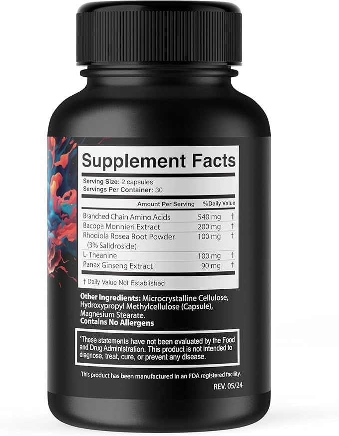 Official - IQblast Pro Supplement Capsules Brain Pills for Memory and Focus IQblastpro Blaster Premium Clarity Support Advanced Formula Reviews All Natural Ingredients (5)
