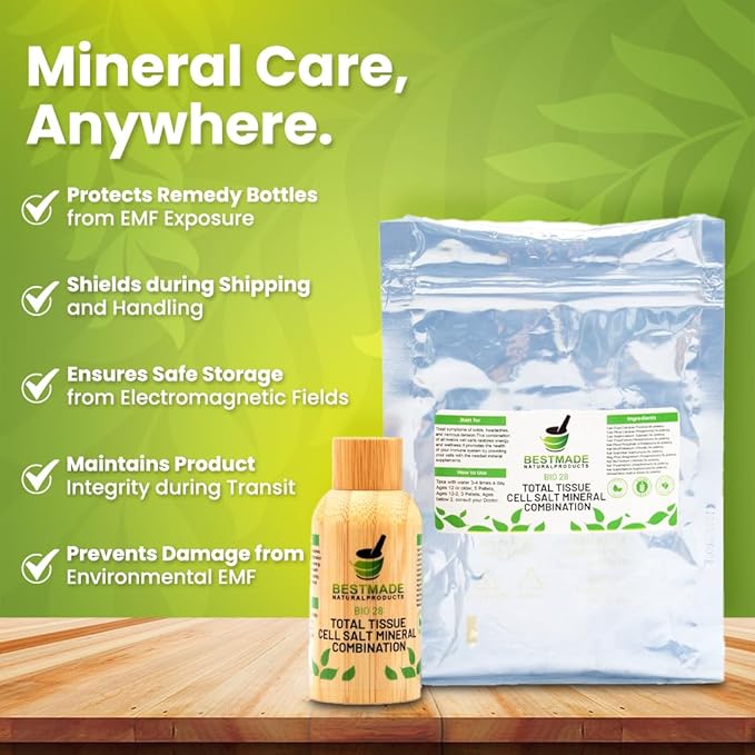 Bestmade Total Tissue Cell Salt Mineral Combination BIO28 - Helps Your Body Absorb and Use Nutrients Increases Energy Levels Helps Improve Sleep Patterns Overall Health and Vitality 350 Pellets