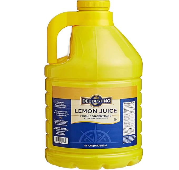 Lira Four Bottles of Lemon Juice 128 Fl oz.