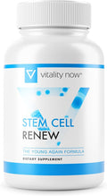 Stem Cell Renew | Boost Your Natural Supply of Stem Cells to Strengthen Mental Sharpness Help Slow Signs of Aging and Restore Youthful Energy - Created by NASA Scientist | 1-Month Supply (60 count)