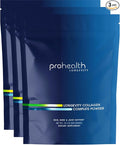 ProHealth Longevity Collagen Complete Powder - for People Over 40. 20g Multi Collagen. Hyaluronic Acid. for Joints Bones Hair Skin Muscles Gut - 30 Servings - (3 Pack)