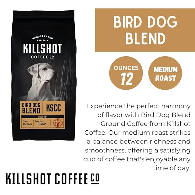 Killshot Coffee Ground Coffee 12 oz Variety Pack of 3