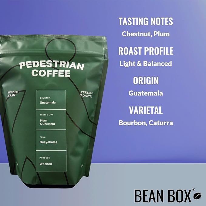 Bean Box Chicago Coffee Sampler 2-Pack - Roasted by Pedestrian Gourmet Arabica Coffee Variety Pack - Whole Bean