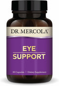 Dr. Mercola Eye Support - Supports Eye &amp Vision Health - with Lutein Zeaxanthin Organic Astaxanthin &amp Black Currant - Non-GMO Gluten-Free &amp Soy Free - 30 Capsules (30 Servings)
