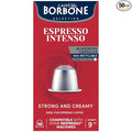 Caffè Borbone Espresso Intenso Aluminum Capsules Compatible with Nespresso Original Machines Dark Roast 50 Count
