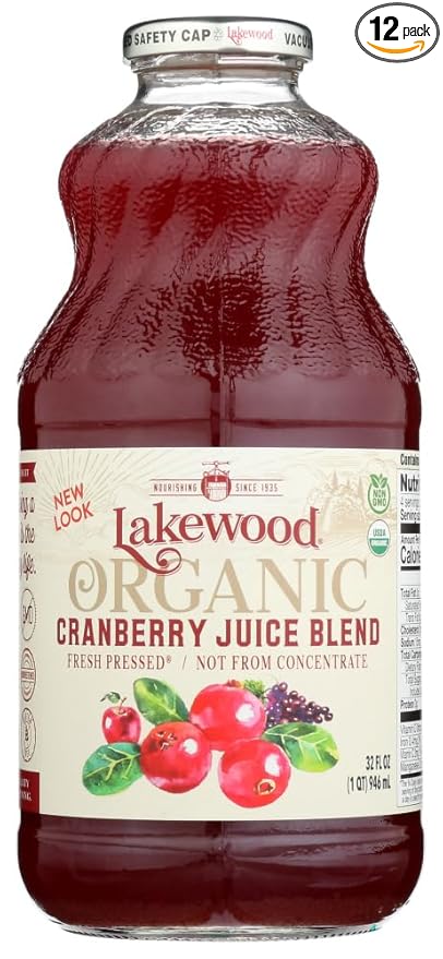Lakewood Cranberry Blend Juice OG2 32 oz. (Pack of 12)