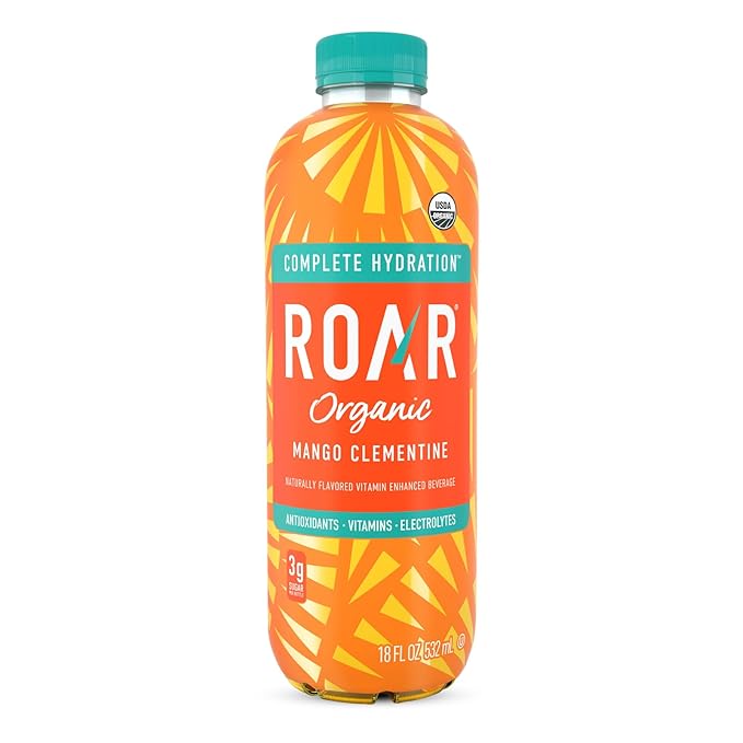 ROAR Complete Hydration Organic Variety Pack - Electrolyte Drinks Loaded with Vitamins C B5 B12 - Hydrating Beverage Non-GMO Gluten-Free - 12 pc