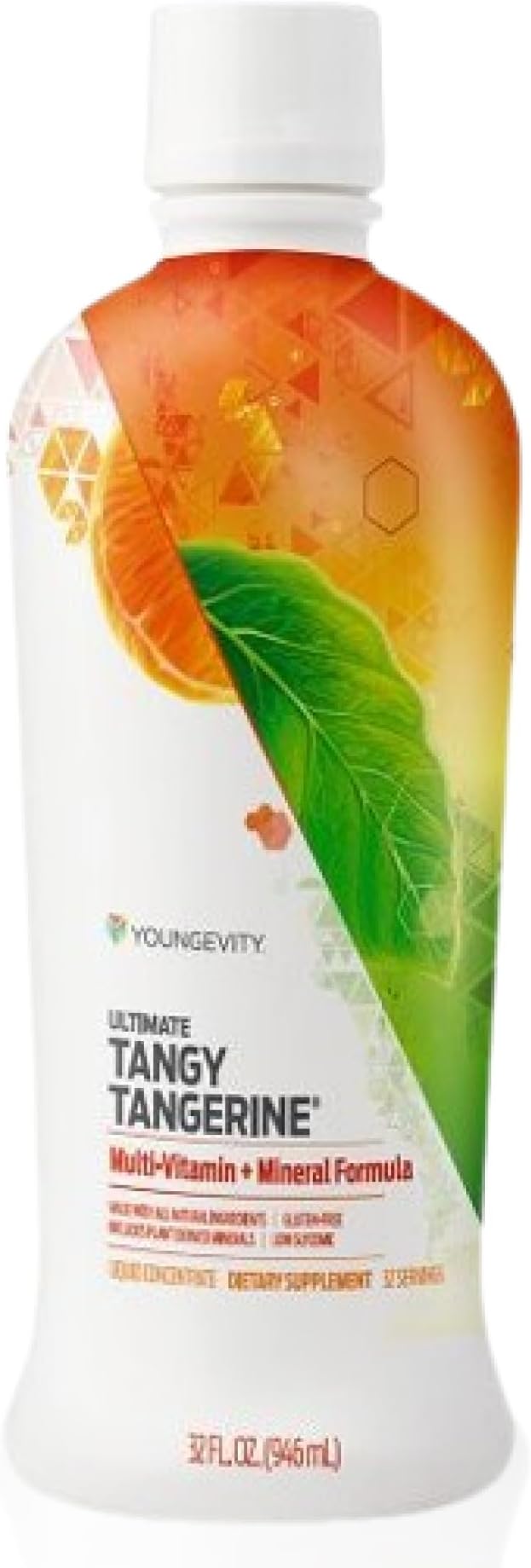 Youngevity Majestic Earth - Ultimate Tangy Tangerine® 32 FL Oz – Gluten-Free Liquid Multivitamins for Men Women &amp Daily Immune Support for Kids – Boost Complete Nutritional Drink for Health Ene