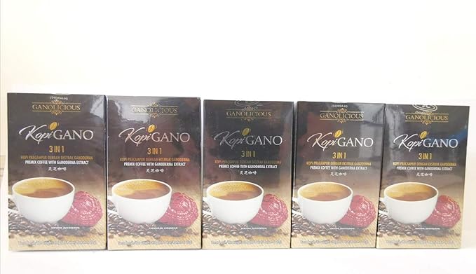 Gano Excel Ganocafe 3in1 Coffee 5 Box 75 Sac