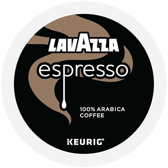 Lavazza Espresso Single-Serve Keurig K-Cup Pods Medium Roast Coffee 88-Count Box (4 Packs of 22)