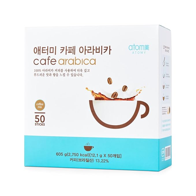 Atomy Arabica Instant Coffee Korean 3-in-1 Mix 50 Sticks