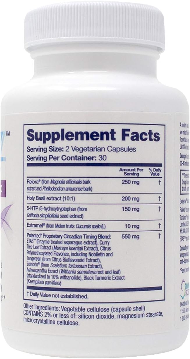 RestoreZ Stay Asleep (60 Capsules) Natural Sleep Supplement - Maintain Long Restful Sleep Throughout The Night - Non-Habit Forming Sleep Aid