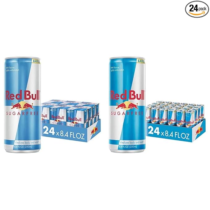 Red Bull Sugar Free Energy Drink 8.4 Fl Oz 24 + 24 Cans